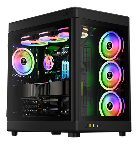 Gabinete Gamdias Neso P1 Full Tower Eatx Acostable Negro