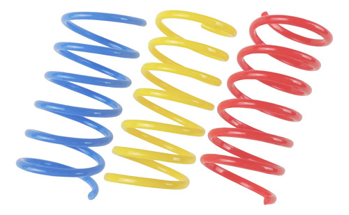 Bobinas De Plástico Cat Spring Toys Tamu Style (paquete De 3