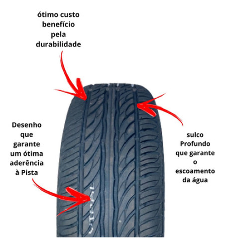 Kit 2 Pneus Remold Aro 15 185-60-15 Borracha Vipal Premium