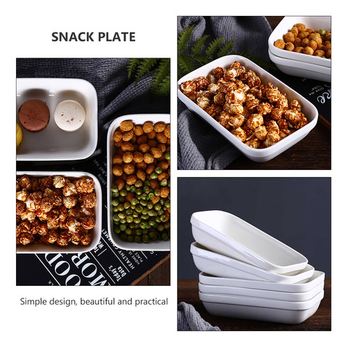 Plato Llano Rectangular Decorado