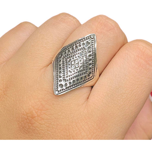 Anillo Pakhlava De Plata 925 Ao 348