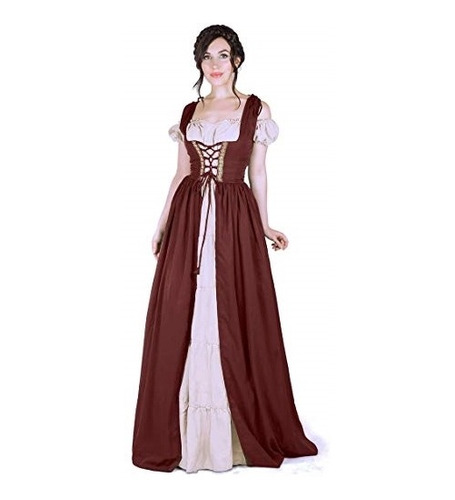 Disfraz  Bohemio Irlandés Medieval Con Camisola Talla Xxs/xs