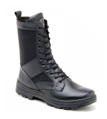 Imagem 2 de 5 de Bota Coturno Clsl Militar Atron Couro Preto 285