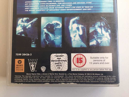 Imagem 6 de 9 de R.e.m. Rem Parallel Fita De Vídeo Vhs Importada Inglaterra