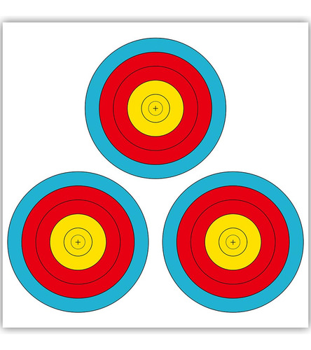 Three Archers 3 Puntos Vegas Targets Face 30 Blancos De Tiro