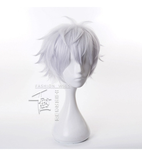 Jujutsu Kaisen Gojo Satoru Cosplay Peluca Corto Pelo 30cm
