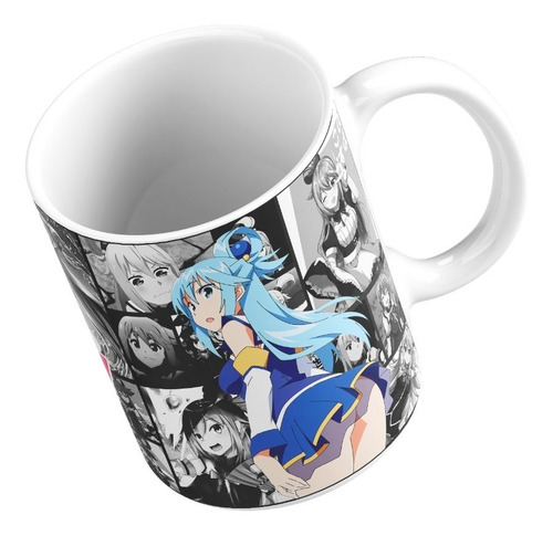 Taza Mug 11oz Anime Manga Konosuba Kono Subarashii Aqua