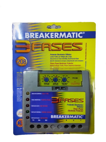 Protector De Voltaje Breakermatic Trifasico A 220 Para Riel