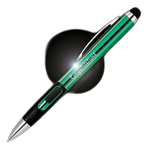 Esfero - 'congratulations' Light Up Ballpoint And Stylus (bl