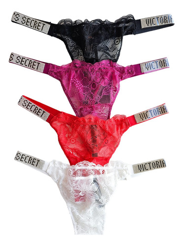 Panti Colaless Shine De Encaje Victoria's Secret