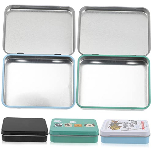 Brightfufu Caja De 3 Piezas Caja De Póquer Caja De Lata De T