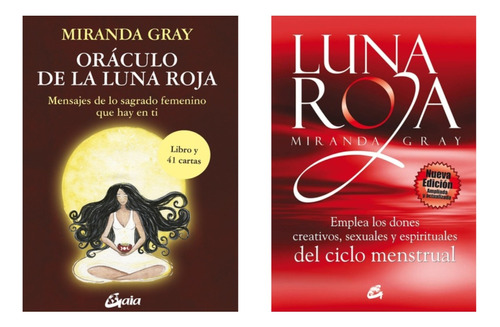 Oraculo Luna Roja + Luna Roja - Miranda Gray - Gaia 2 Libros