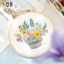 Comprar Kit Básico De Bordado Bordado En Punto De Cruz Con Flores