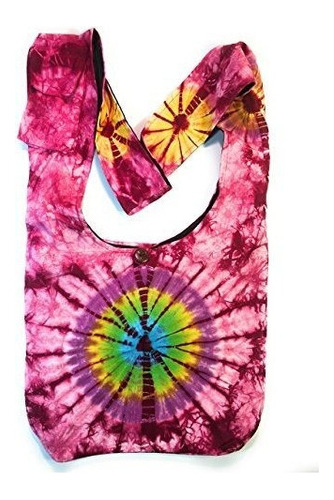 Tie Dye Cruz Cuerpo Bolso De Hombro Bolso De Mano En Color R