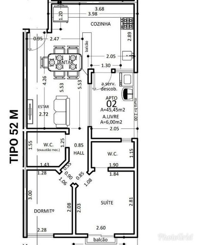 Imagem 8 de 8 de Apartamento Com 2 Dormitórios À Venda, 52 M² Por R$ 264.000,00 - Vila Príncipe De Gales - Santo André/sp - Ap2302