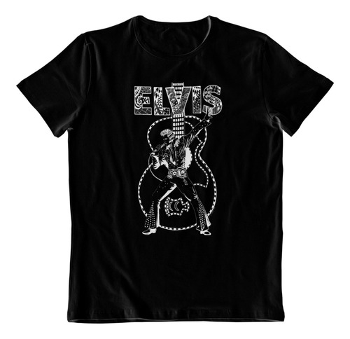 Polera Estampada - Dtf - Elvis Presley  Music Fan Art