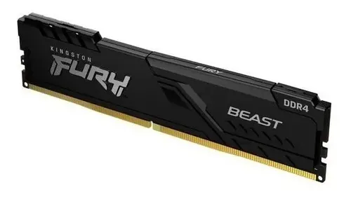 Memória Ram Kingston Hyperx Fury 8gb Ddr4 Preto | MercadoLivre