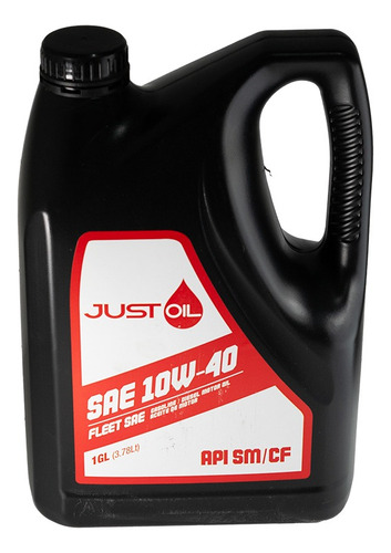 Aceite De Motor Just Oil 10w40 Min Sm/cf 1 Gl