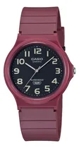 Comprar Reloj Casio Unisex Mq-24uc-4b Bordo Clasico Números Grandes Color De La Malla Bordó Color Del Bisel Bordó Color Del Fondo Negro