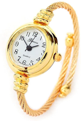 Reloj Mujer Geneva Glcbl13 Cuarzo Pulso Dorado Just Watches