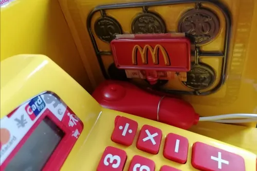 Caja Registradora Juguete Mcdonald's Color Amarillo/rojo