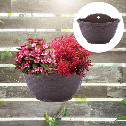 Maceta Colgante Para Jardín, Macetero De Pared, Cubo, Café