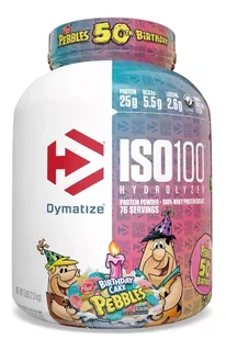 Proteina Dymatize Iso 100 5 Lbs Sabor Birthday Cake Pebbles