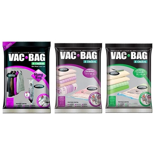 Combo 3 Bolsas Al Vacío Vac Bag Grande-extra Grande Y Jumbo