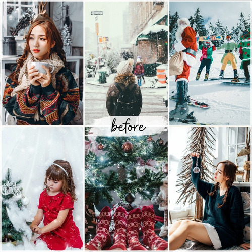 Navidad Lightroom Presets Iphone Android Filtros Instagram