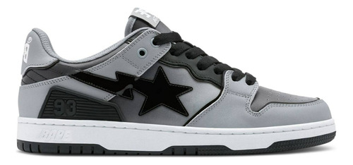 A Bathing Ape Bape Sk8 Sta Grey Black