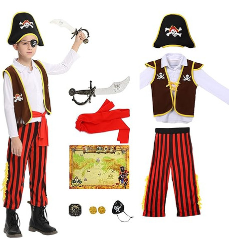 Disfraz Pirata Para Niños Juego Roles Juego Disfraces Fiesta