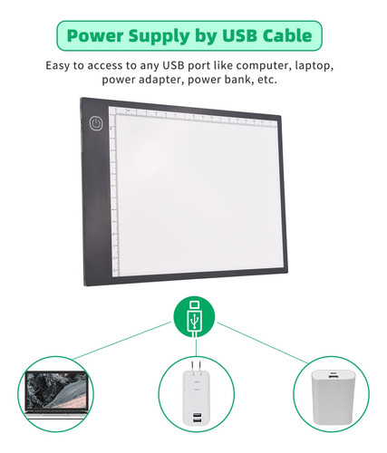 Imagen 6 de 9 de A5 Led De La Almohadilla De Luz Trazador De 3 Mm Ultrafino T