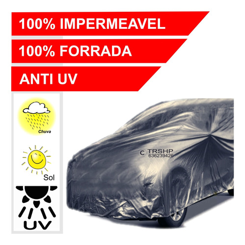 Capa De Chuva Para Carro Renault Fluence ( Anti Uv Forrada )