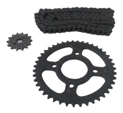 Imagen 4 de 8 de Kit De Sprocket Y Cadena Bajaj Original Para Discover 150 S