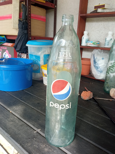 Antiguas Botellas Vidrio 1.25 Lt De Pepsi