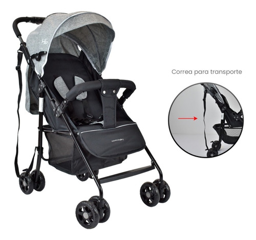 Coche Paseador Para Bebe Ligero Y Compacto Happy Baby