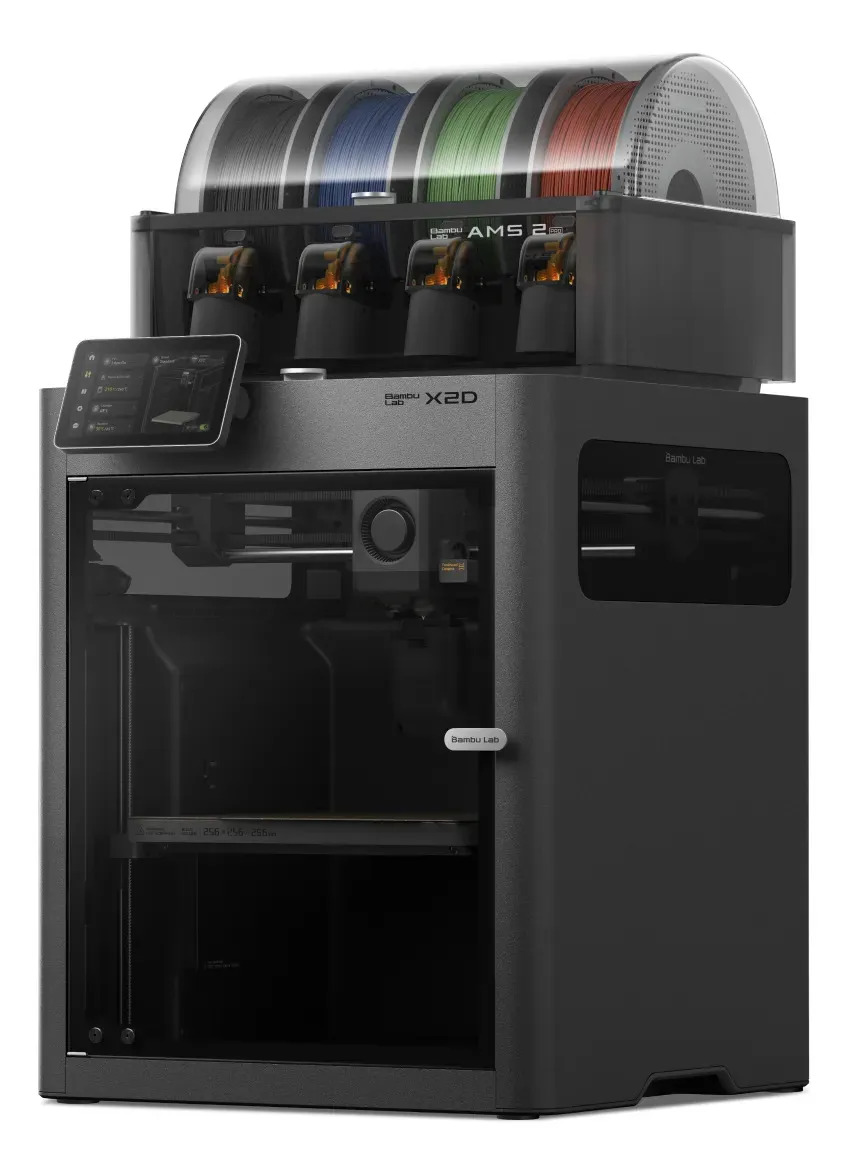 Impressora 3d Bambu Lab X2d cor prateado