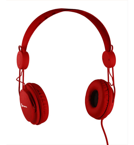 Headphone Estéreo Hi-fi Soul Colors Vermelho | Goldentec