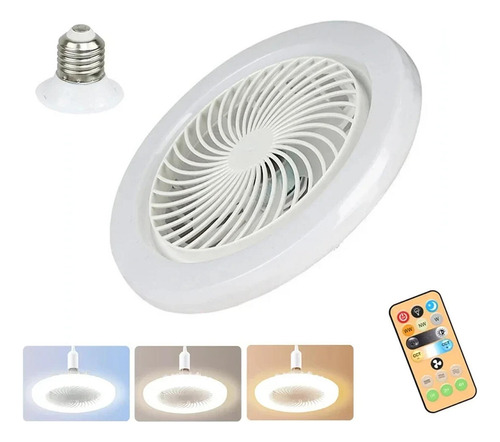 . Ventilador De Techo Con 3 Aspas De Plástico Blanco