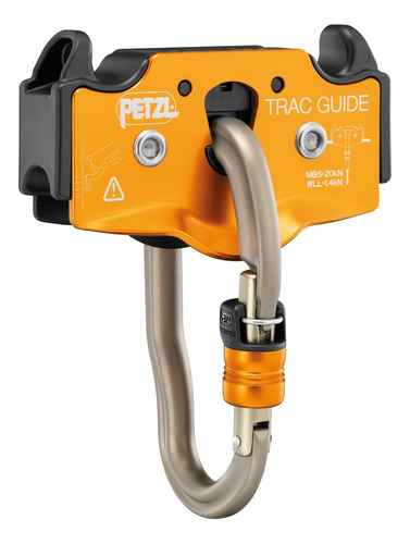 Polea Trac Petzl Con Mosquetón Vértigo Incorporado