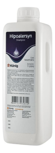 Hipoalersyn 1lt Konig Shampoo Hipoalergênico