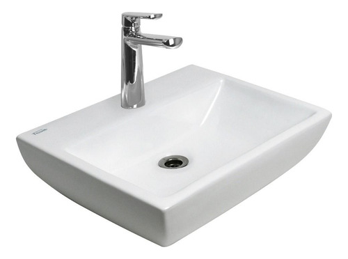 Bacha Ferrum Tori Rectangular Blanca Lk276-b Blanco Satinado
