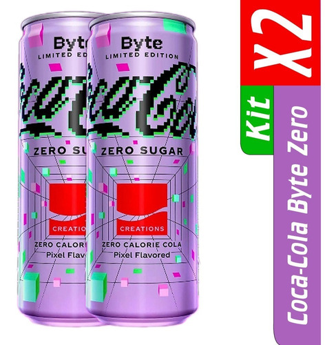 Kit De 2 Coca Cola Byte Zero Açucar 310ml 7894900028003