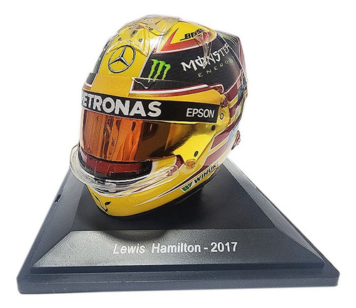 Casco Formula 1 Lewis Hamilton Mercedes Amg 2017 Escala 1:5