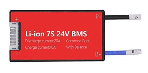 Modulo Bms 7s Protector Baterias 18650 - 7 Celdas 24v 20a