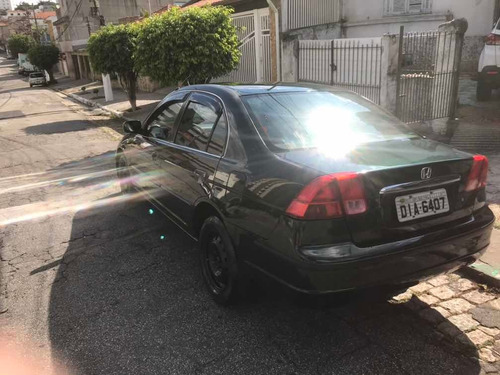 Honda Civic 2002 1.7 Lx Aut. 4p, Completo Tudo Funcionando!!