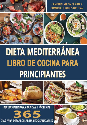 Libro: Dieta Mediterránea Libro De Cocina Para Recetas Y De