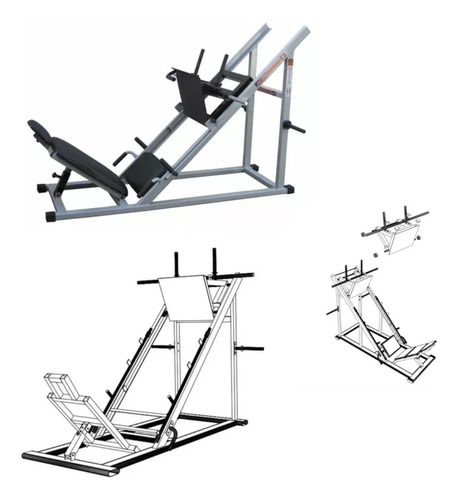 Projeto Aparelho De Academia Leg Press 45°