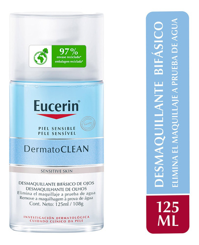 Eucerin Dermatoclean Desmaquillante Bifásico De Ojos 125ml