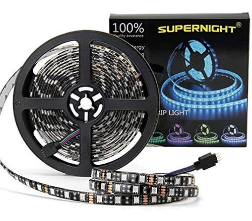 Supernight 164ft 5050 Rgb Tira A Prueba De Agua Negro Pcb 30